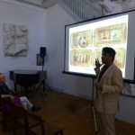 Sanjoo presenting Indian food