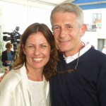 Almedalens obligatoriska bild: Anna Bellander och Robin Edman