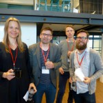 Mia Culliln, Thomas Pedersen, Erik Björk och Mattias Karlsson, de fyra PechaKucha presentatörerna