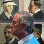 Edvard Fleetwood, suited as one of the painters